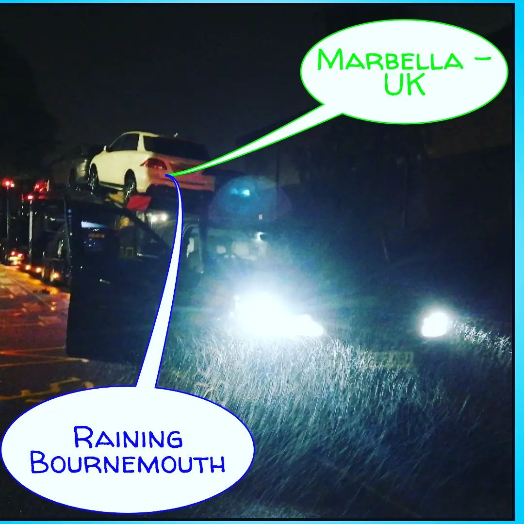 Transporting a car from Marbella back to Bournmouth